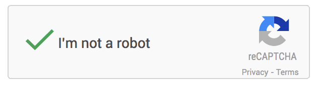 I'm not a robot checkbox